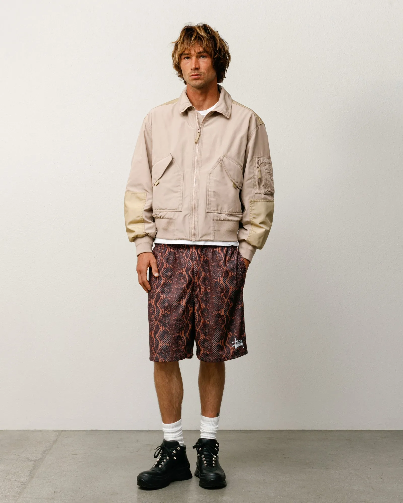 MOCK NECK FLIGHT BOMBER sold by Stussy