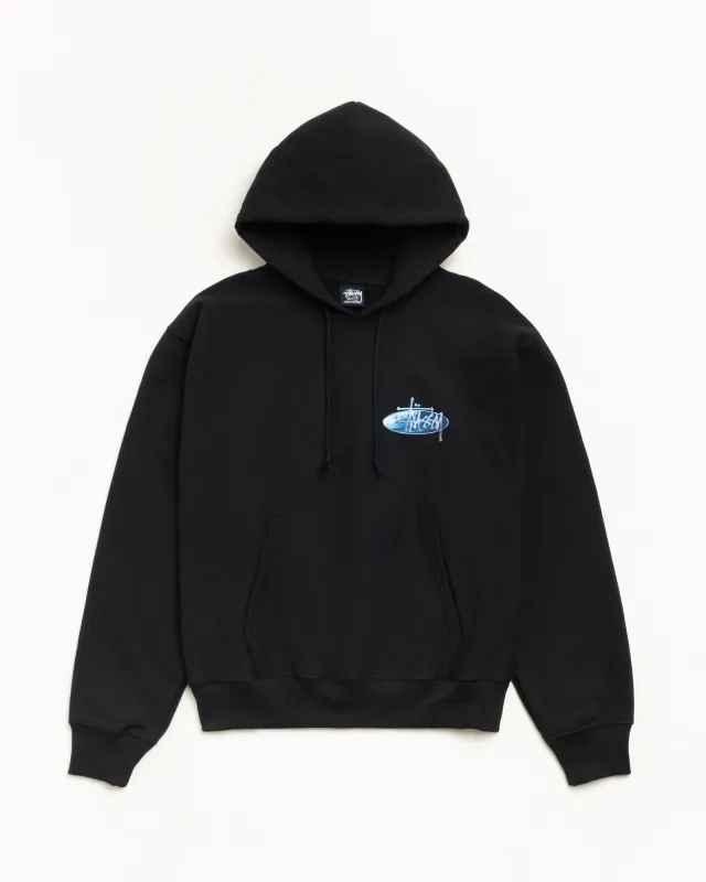 WAVE OVAL HOODIE made by Stussy