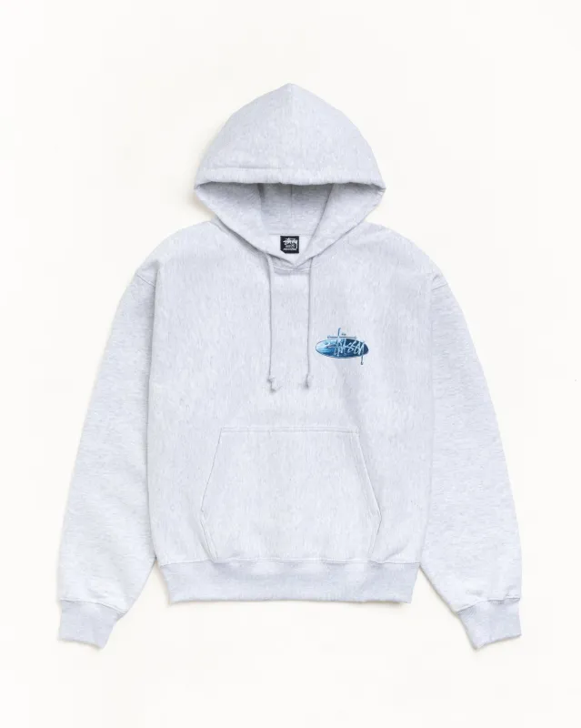 WAVE OVAL HOODIE made by Stussy