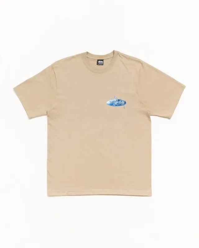 WAVE OVAL TEE made by Stussy