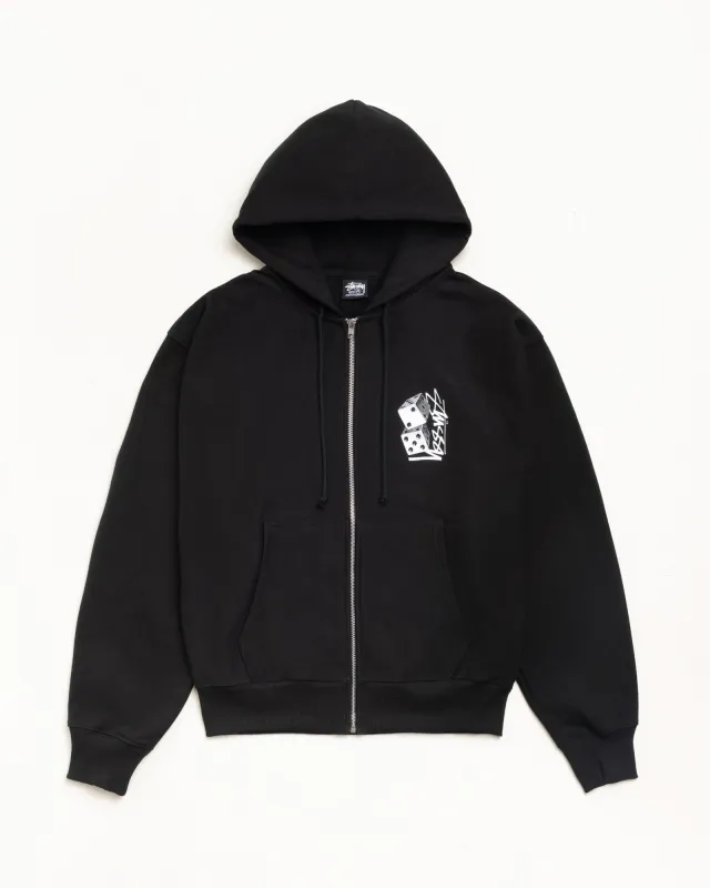 TALL DICE ZIP HOODIE made by Stussy