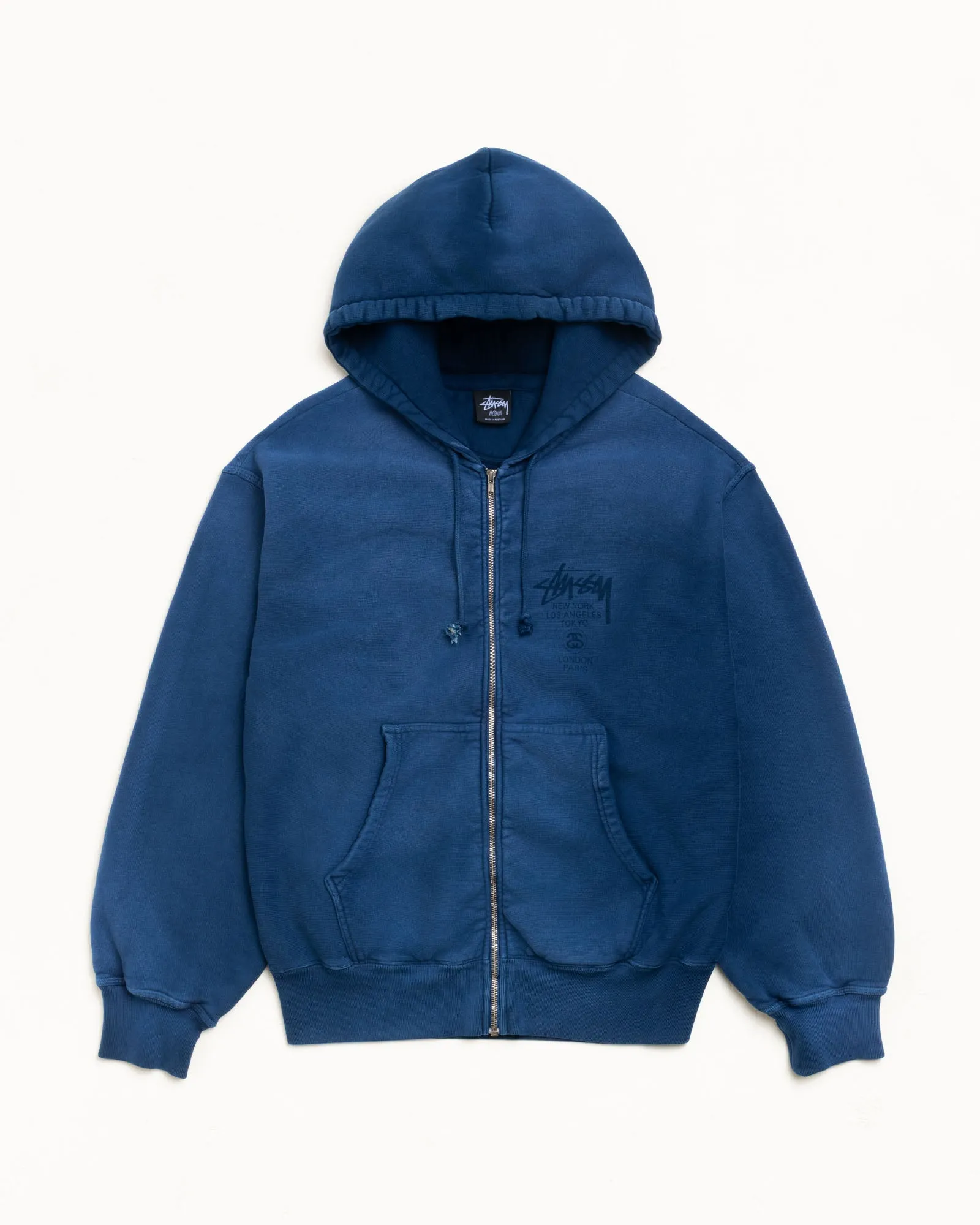 WORLD TOUR ZIP HOODIE sold by Stussy