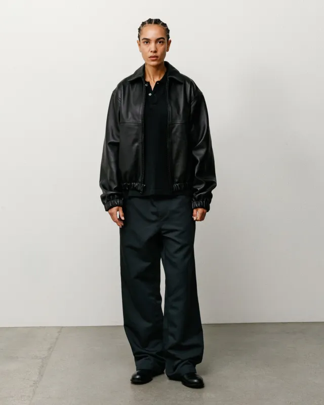 LEATHER WORK JACKET made by Stussy