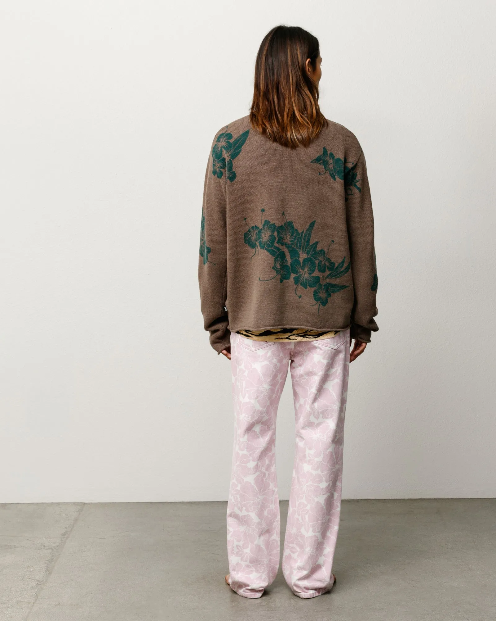 FLORAL ROLL NECK SWEATER sold by Stussy product image thumbnail 5