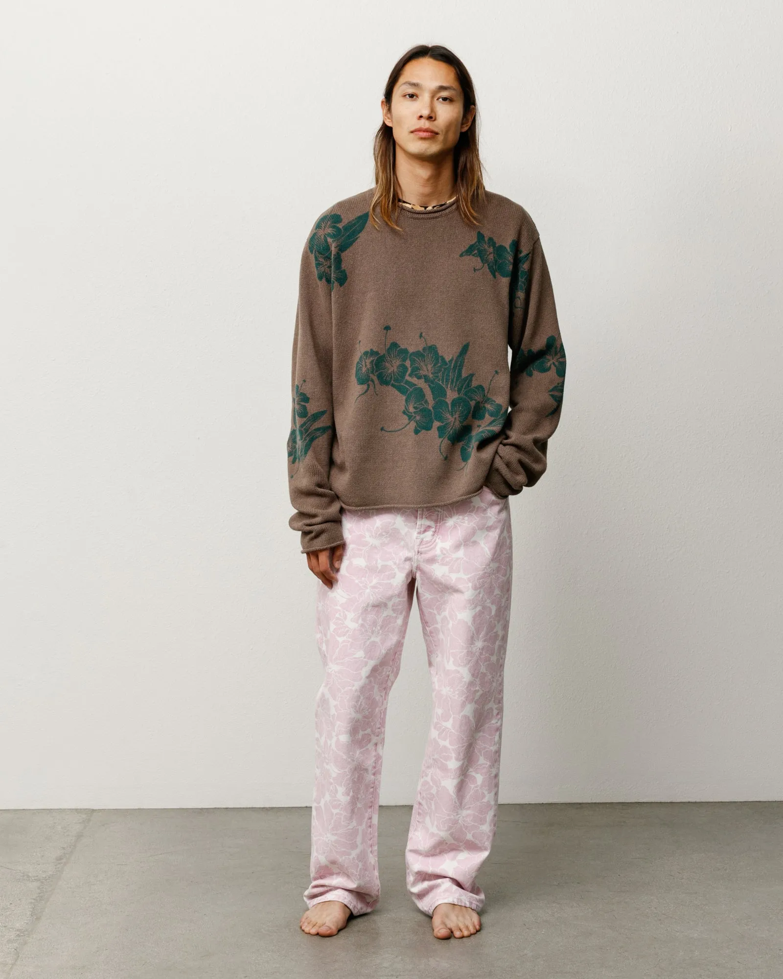 FLORAL ROLL NECK SWEATER sold by Stussy product image thumbnail 3