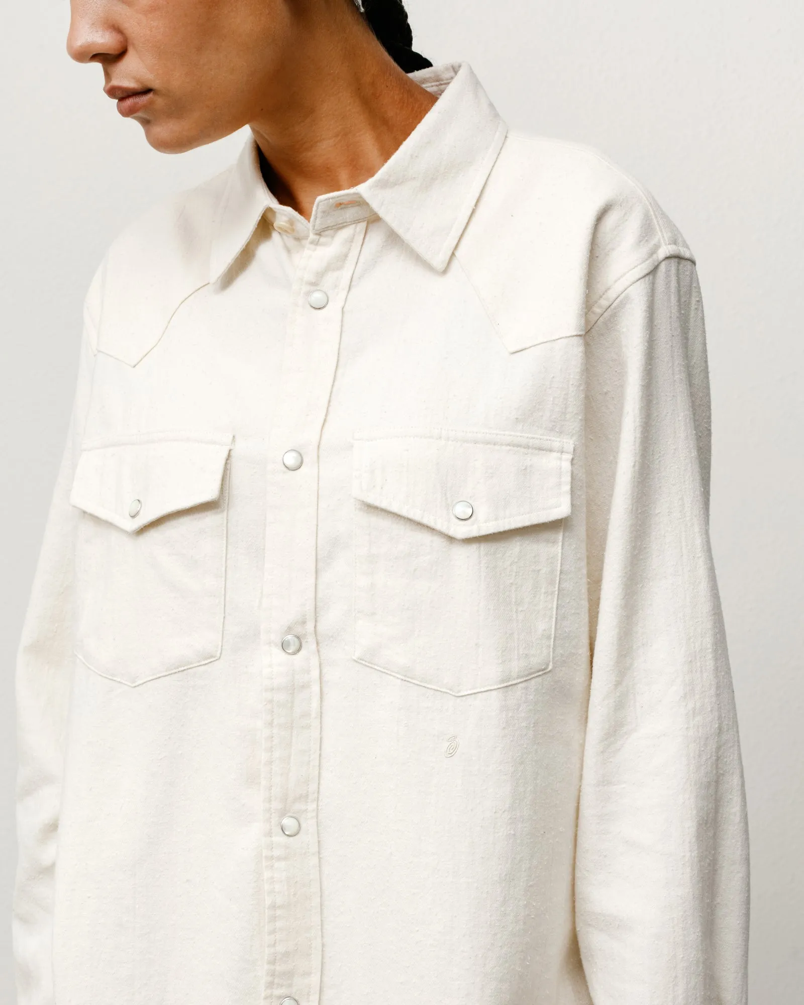 COTTON SILK WESTERN SHIRT sold by Stussy product image thumbnail 4