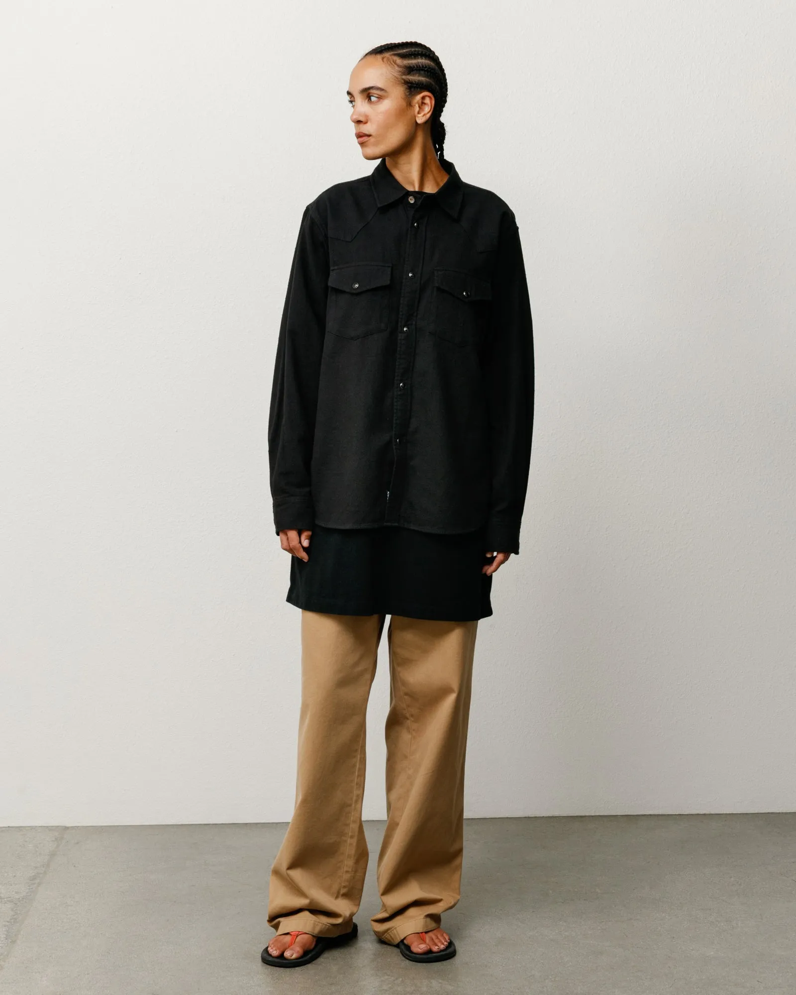 COTTON SILK WESTERN SHIRT sold by Stussy product image thumbnail 4