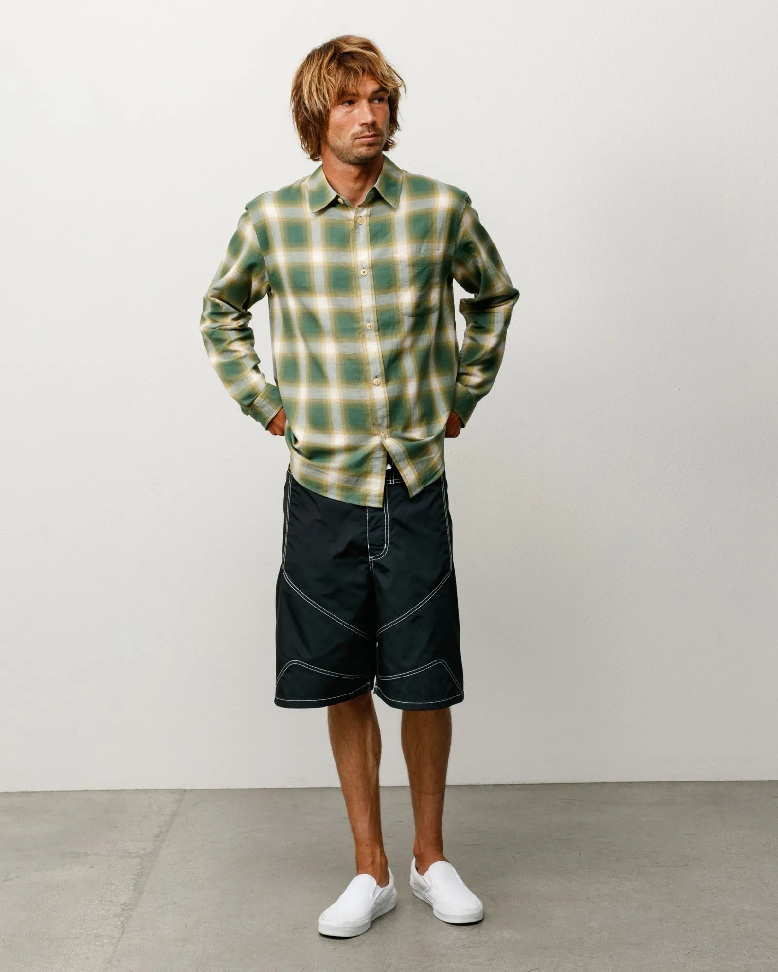 BEACH OMBRE PLAID SHIRT sold by Stussy product image thumbnail 3
