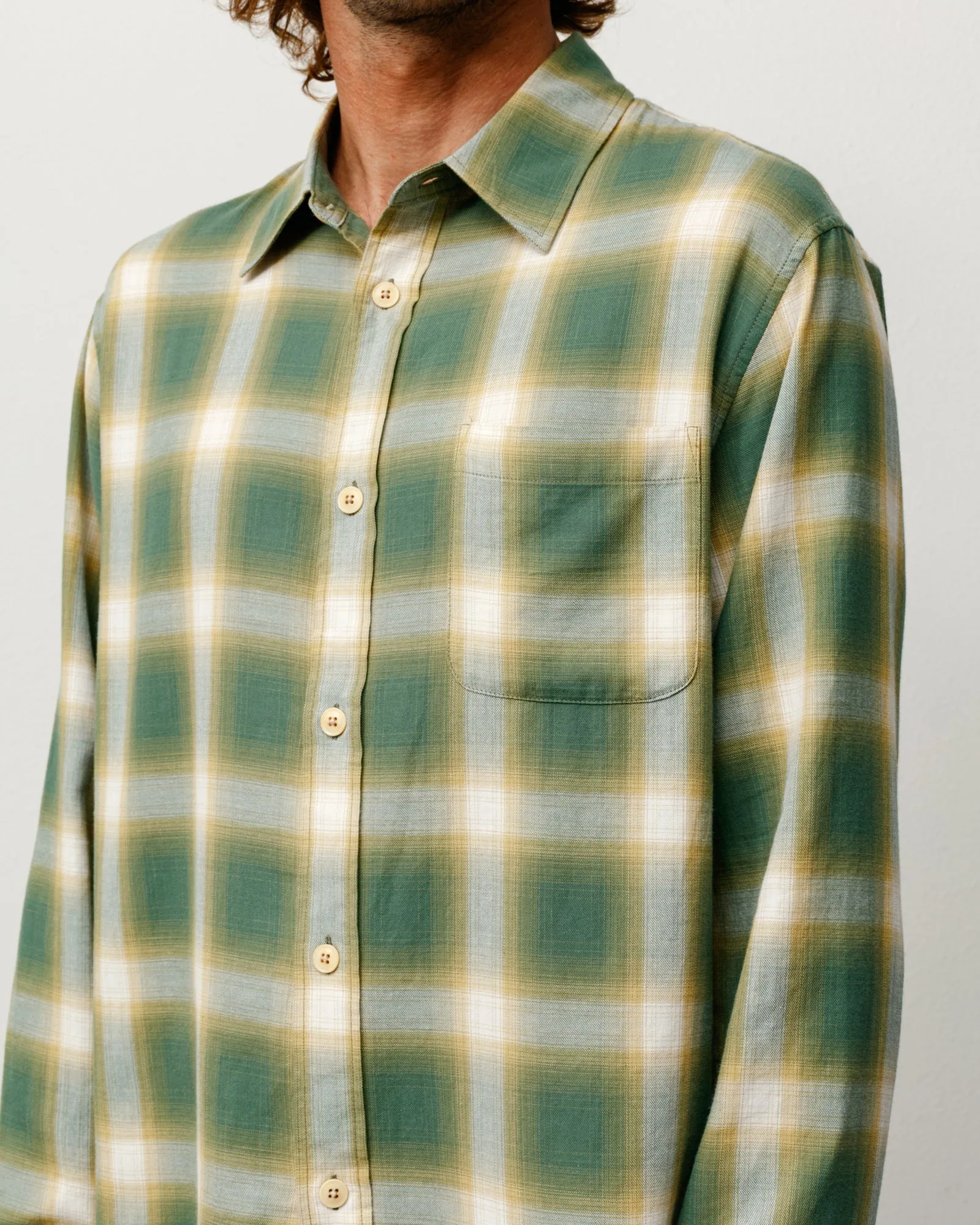 BEACH OMBRE PLAID SHIRT sold by Stussy product image thumbnail 4