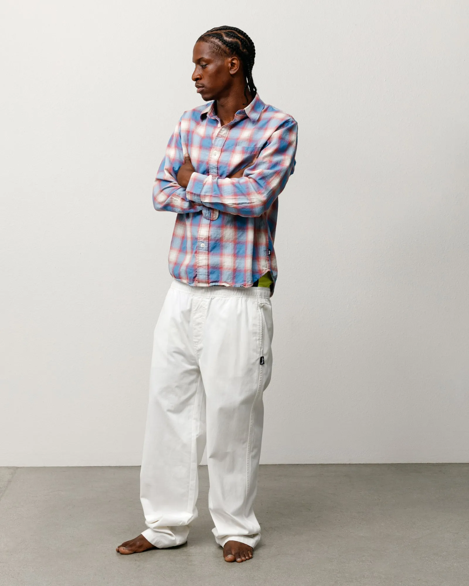 BEACH OMBRE PLAID SHIRT sold by Stussy