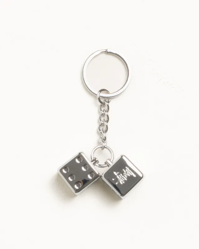 METAL DICE KEYCHAIN made by Stussy
