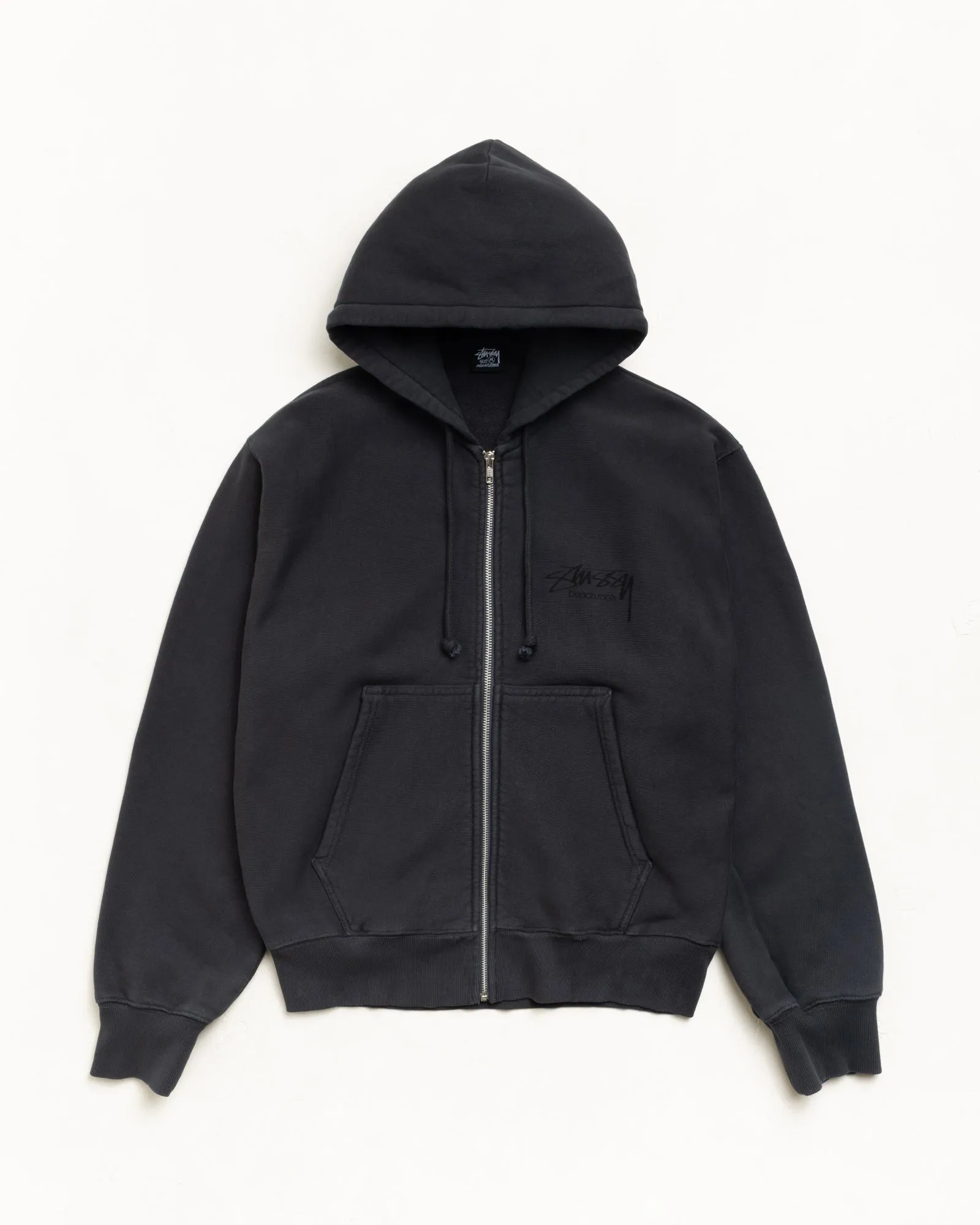 BEACH ROOTS ZIP HOODIE GARMENT DYED sold by Stussy