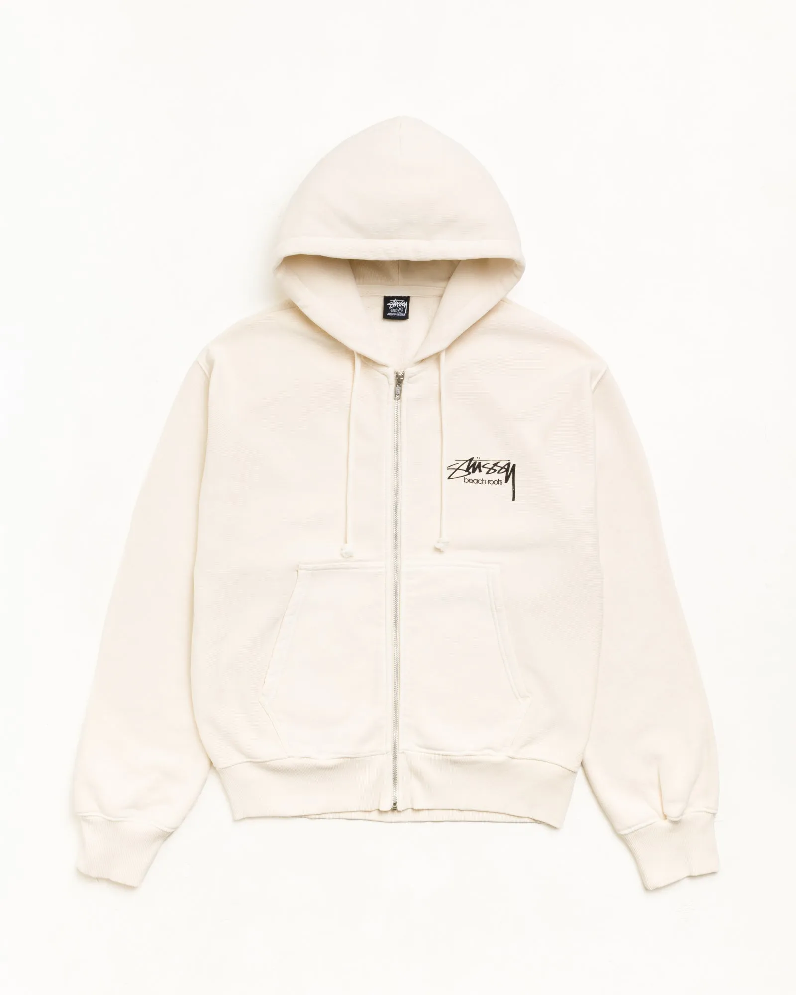 BEACH ROOTS ZIP HOODIE GARMENT DYED sold by Stussy