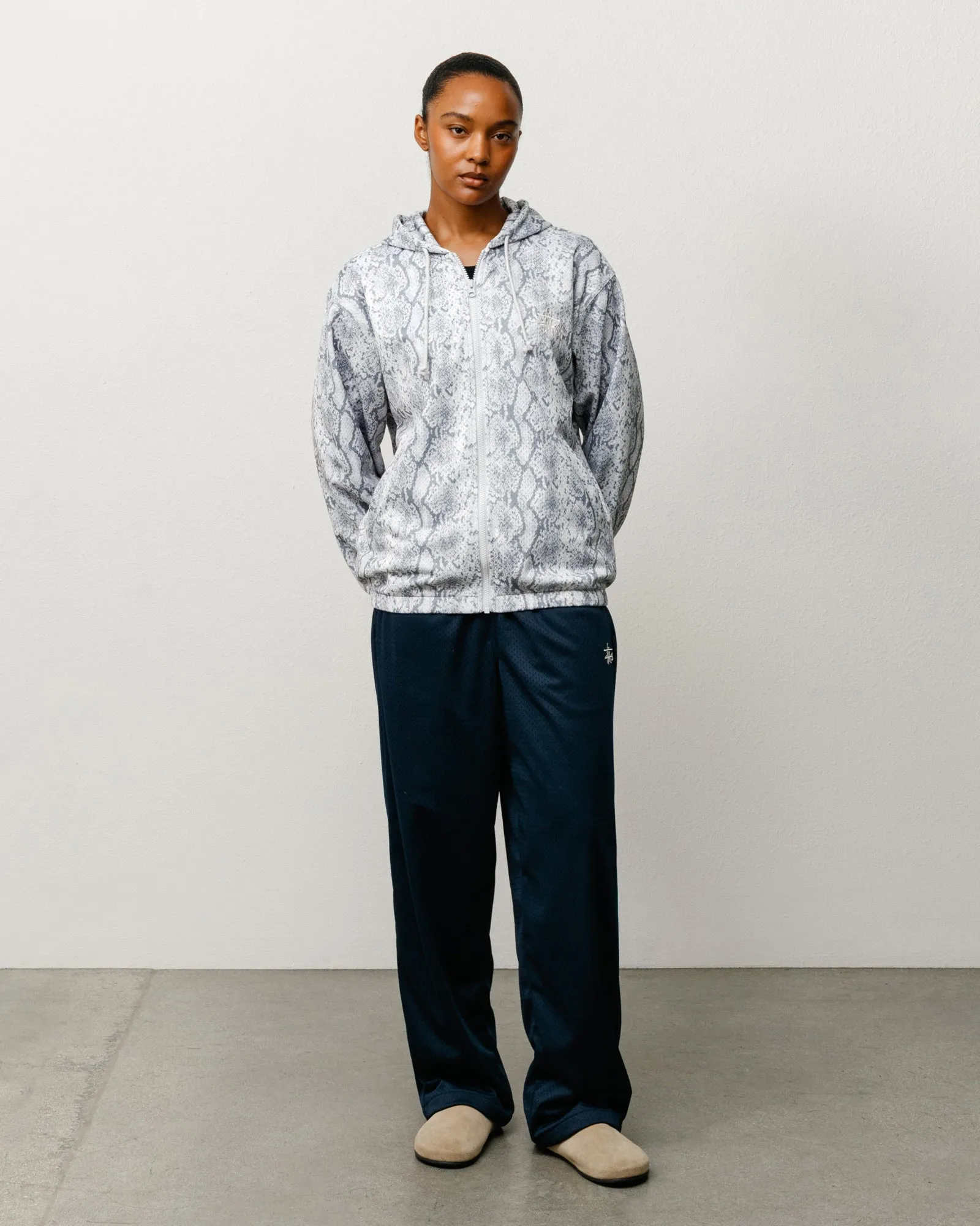 ATHLETIC MESH ZIP HOODIE sold by Stussy