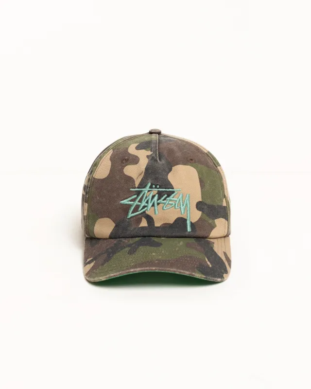 BIG STOCK SNAPBACK CAP made by Stussy