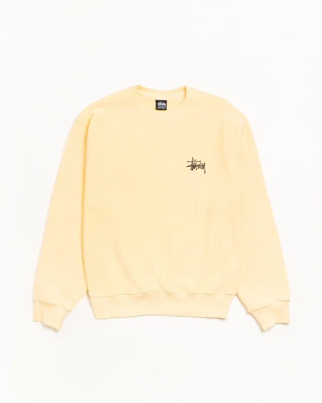 BASIC STÜSSY CREW GARMENT DYED made by Stussy