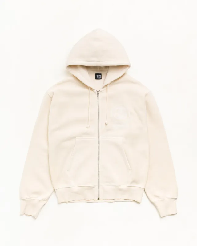 LINK SPORT ZIP HOODIE GARMENT DYED made by Stussy