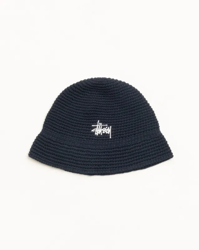 BASIC KNIT BUCKET HAT made by Stussy