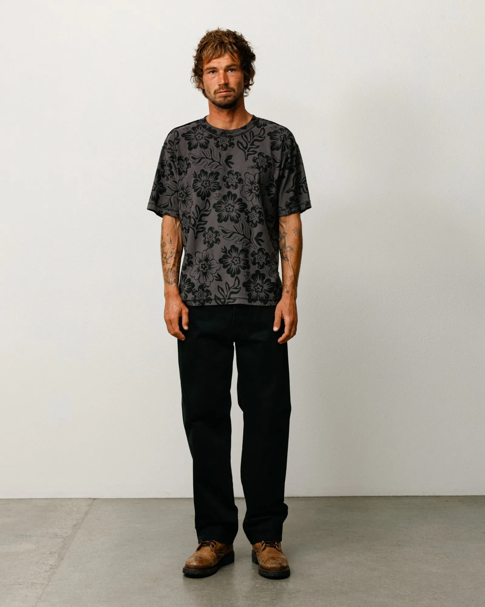 LAZY FLORAL TEE sold by Stussy product image thumbnail 3