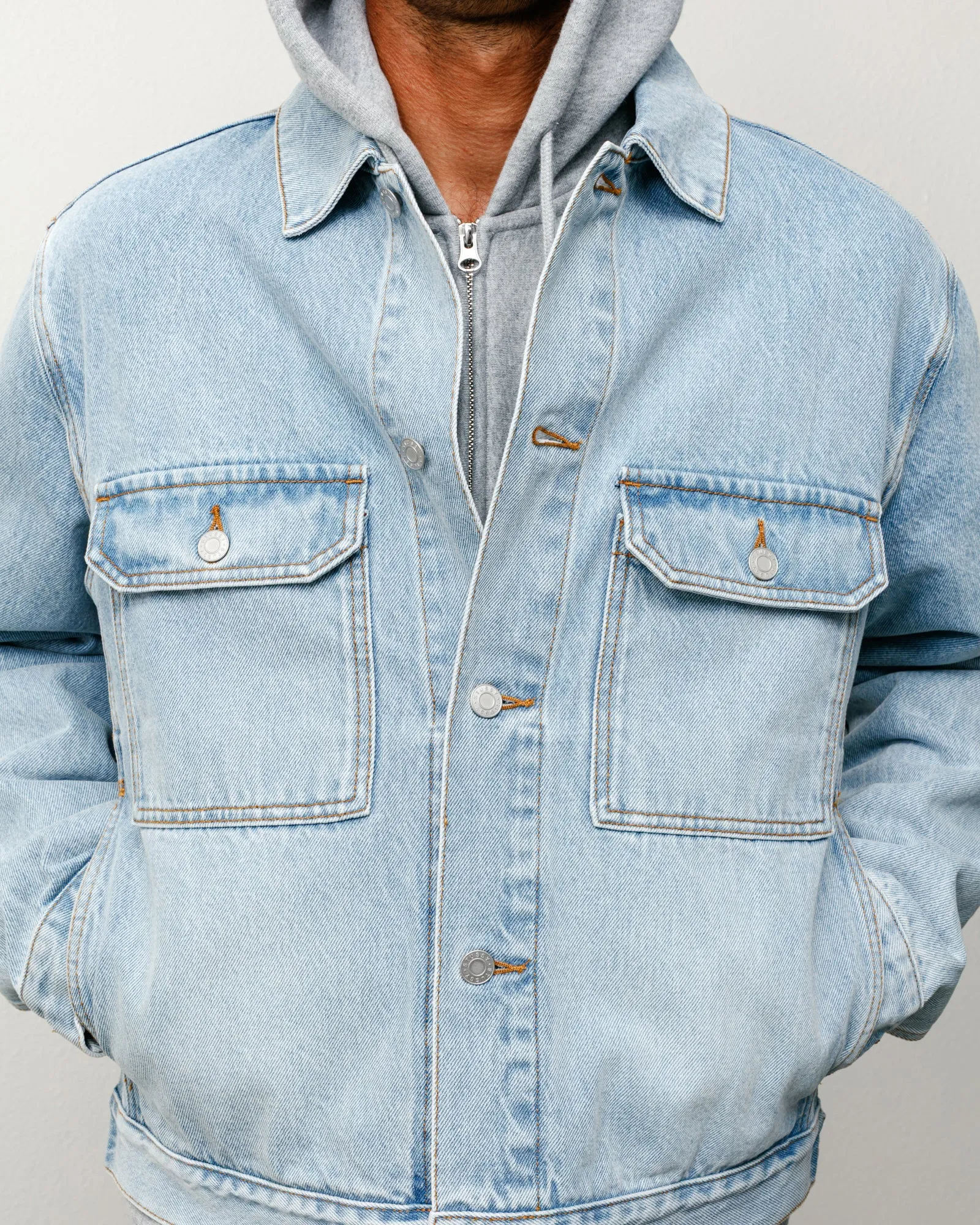 DENIM TRUCKER JACKET sold by Stussy product image thumbnail 3