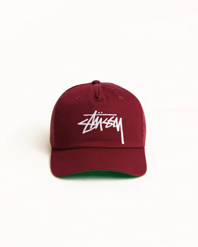 BIG STOCK SNAPBACK CAP made by Stussy