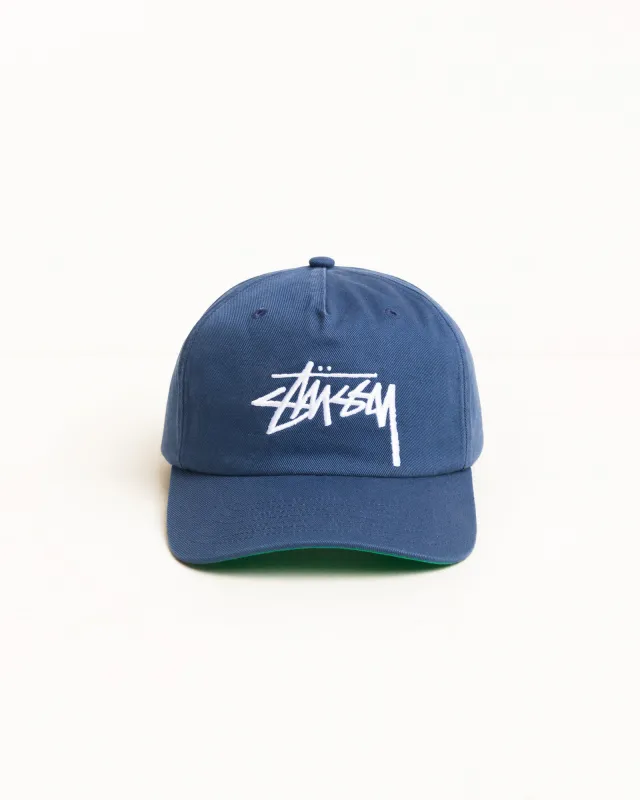 BIG STOCK SNAPBACK CAP made by Stussy