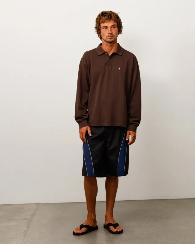 CLASSIC PIQUE LS POLO made by Stussy