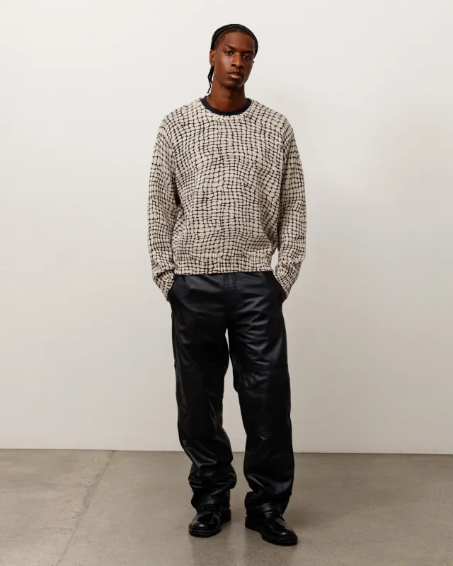 MESH PRINT SWEATER made by Stussy