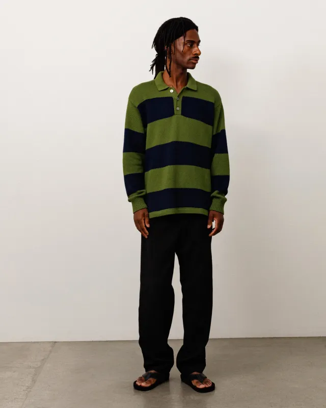 PIQUE KNIT STRIPE RUGBY made by Stussy