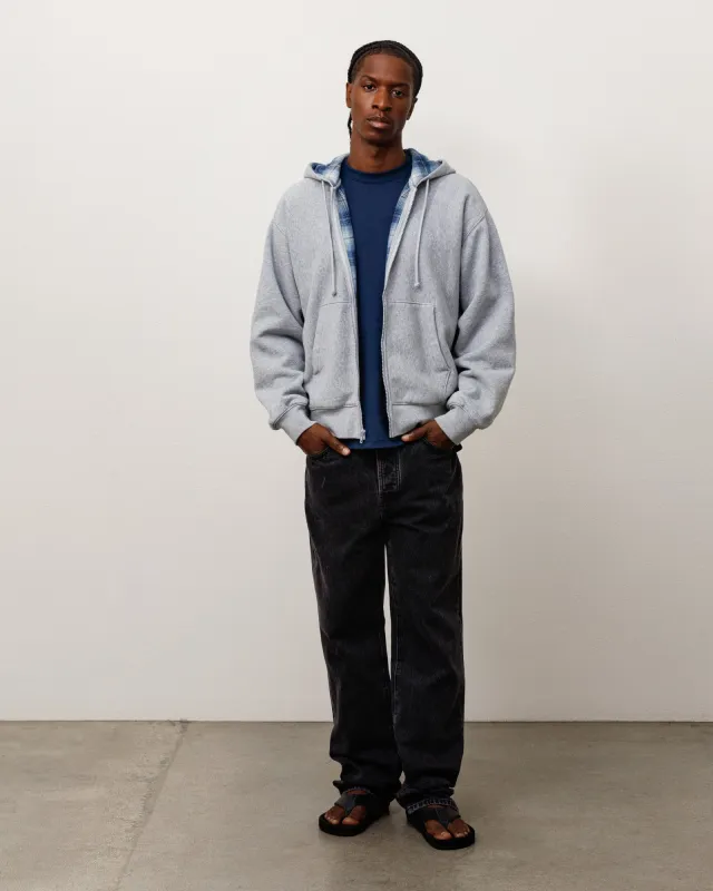 PLAID LINED ZIP HOODIE made by Stussy