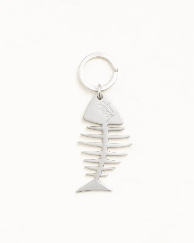 FISHBONE KEYCHAIN made by Stussy