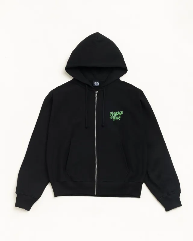 PEACE INCREASED ZIP HOODIE made by Stussy