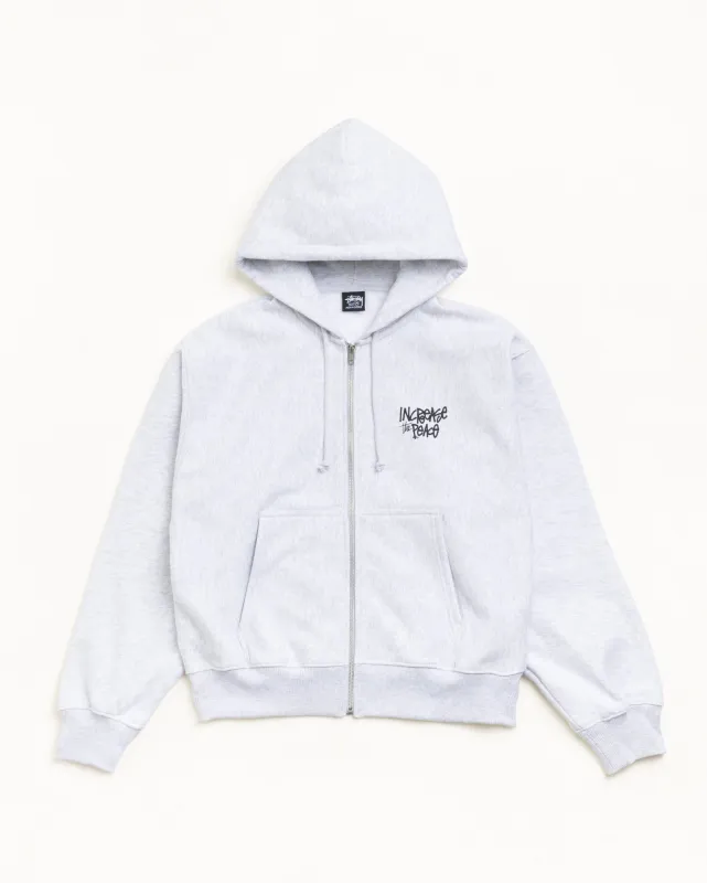 PEACE INCREASED ZIP HOODIE made by Stussy