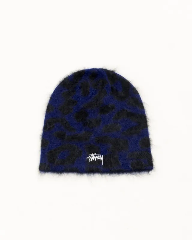 CASHMERE LEOPARD SKULLCAP made by Stussy