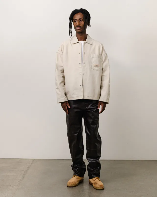 CANVAS WORK OVERSHIRT made by Stussy