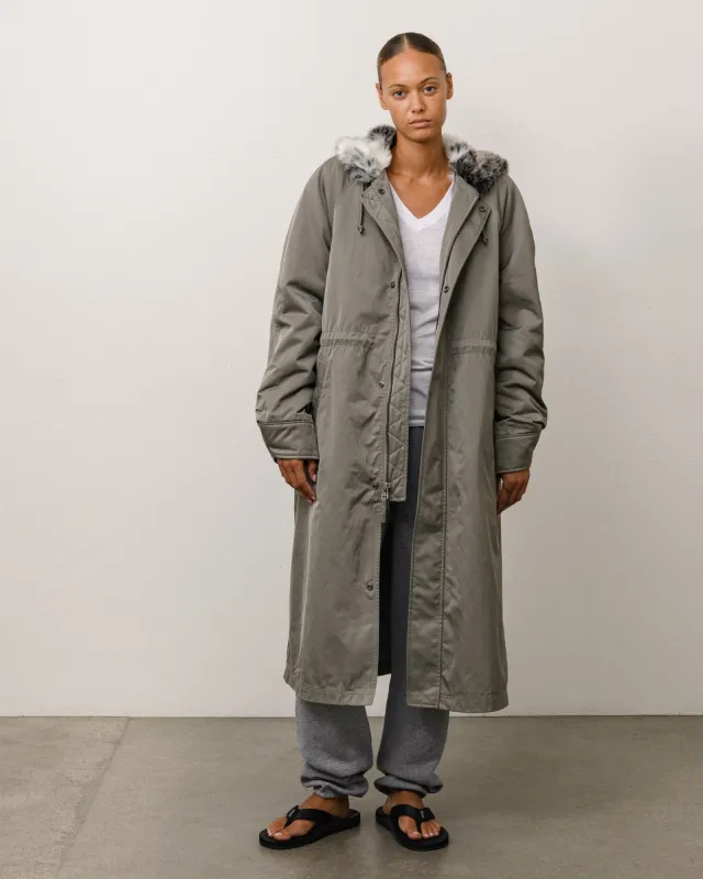 FUR HOOD LONG PARKA made by Stussy
