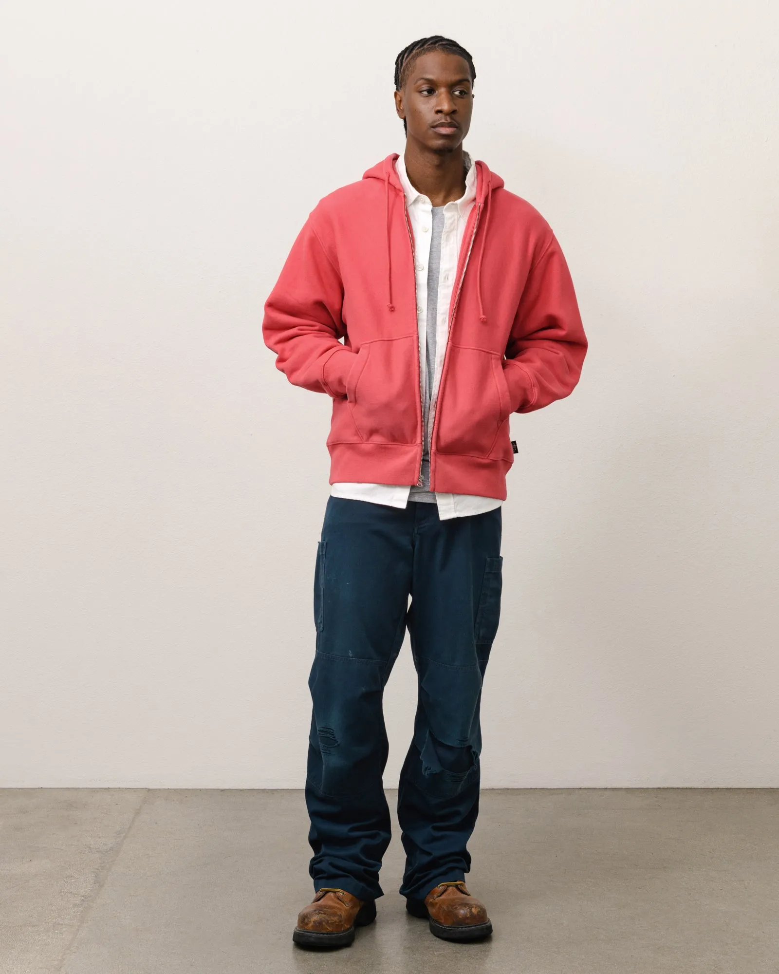 FLEECE ZIP HOODIE sold by Stussy