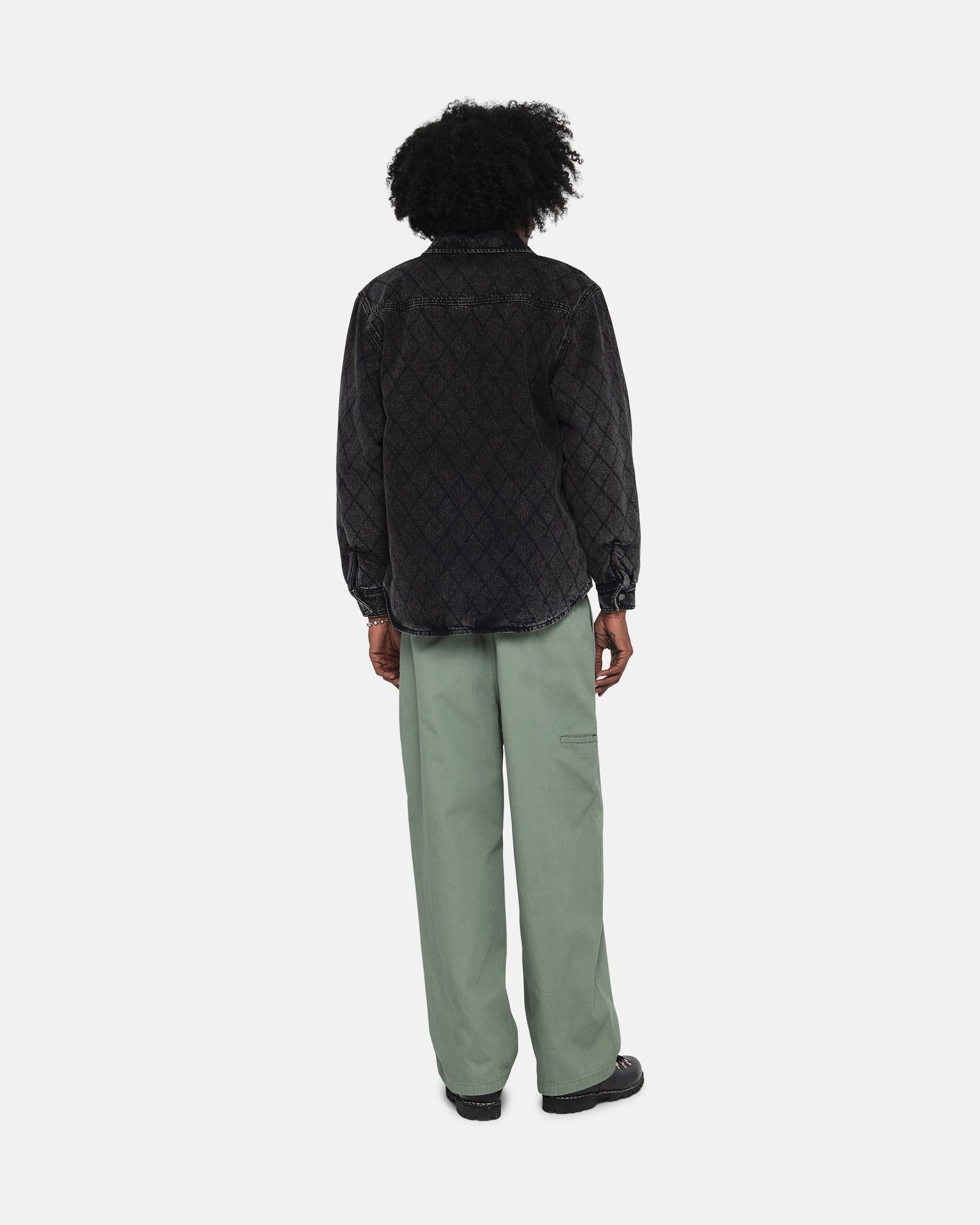 QUILTED DENIM SHIRT sold by Stussy product image thumbnail 8