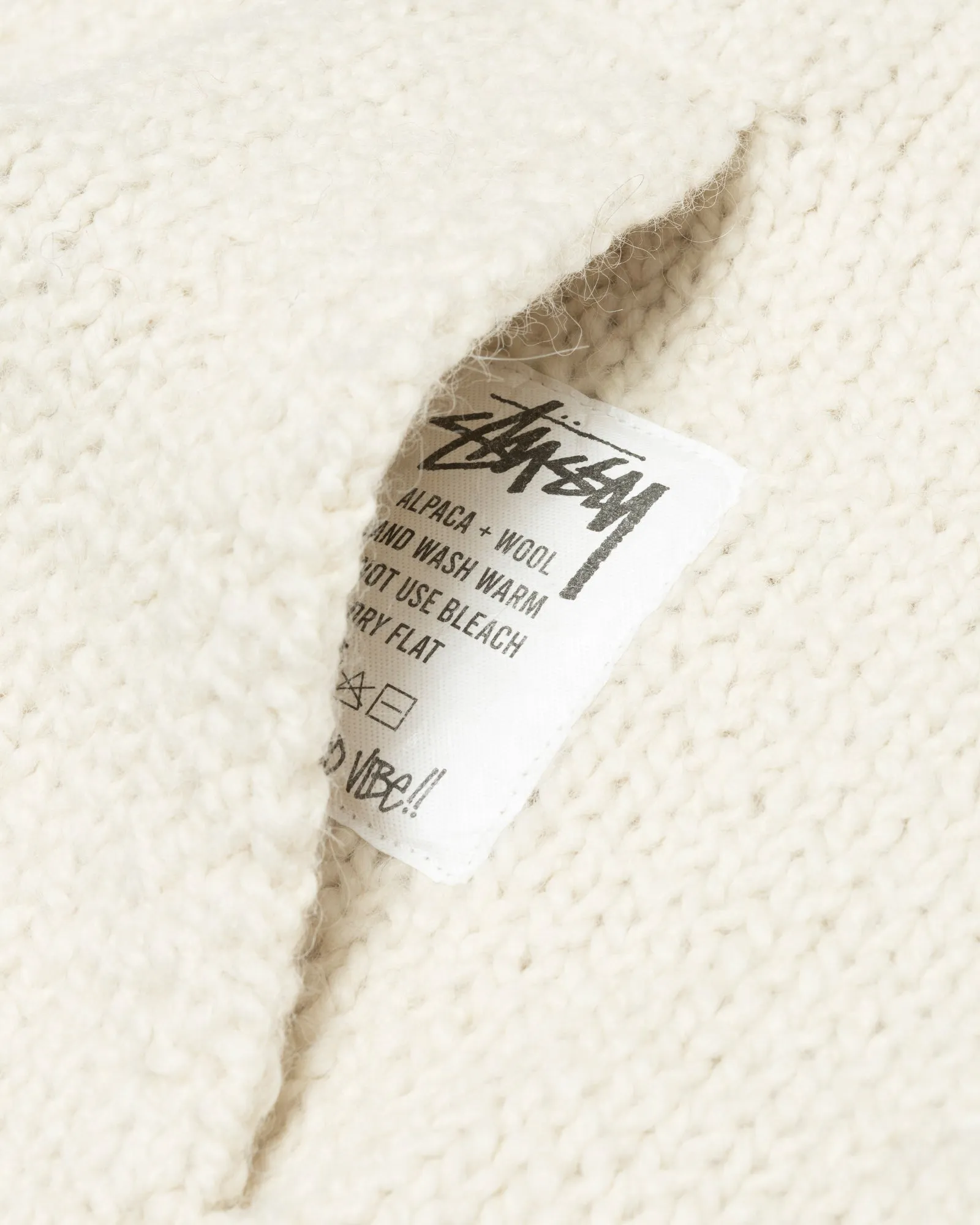 CHUNKY KNIT ZIP HOODIE sold by Stussy product image thumbnail 3