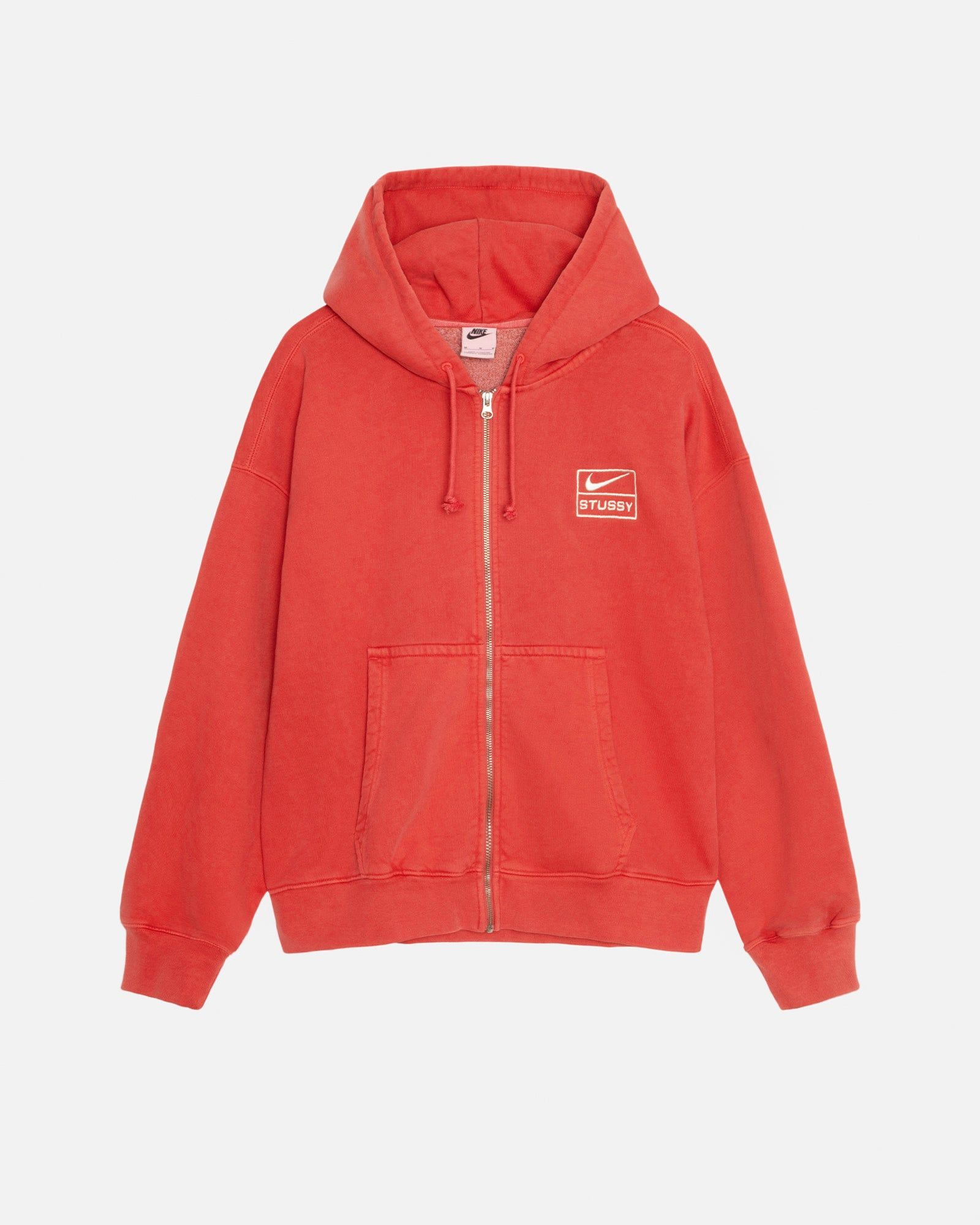 STÜSSY & NIKE PIGMENT DYED FLEECE ZIP HOODIE sold by Stussy