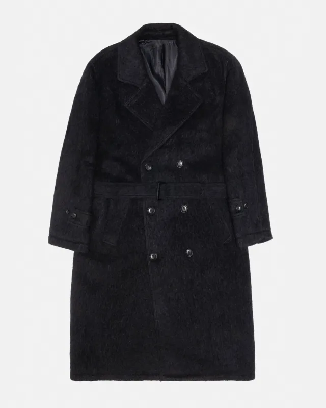 MOHAIR TRENCH COAT made by Stussy