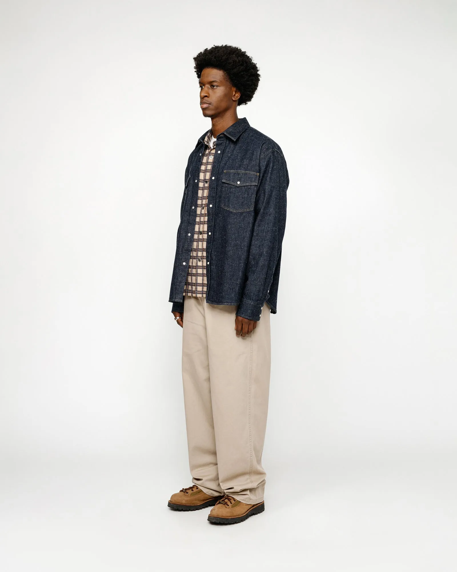 BOXY WESTERN DENIM SHIRT sold by Stussy product image thumbnail 4