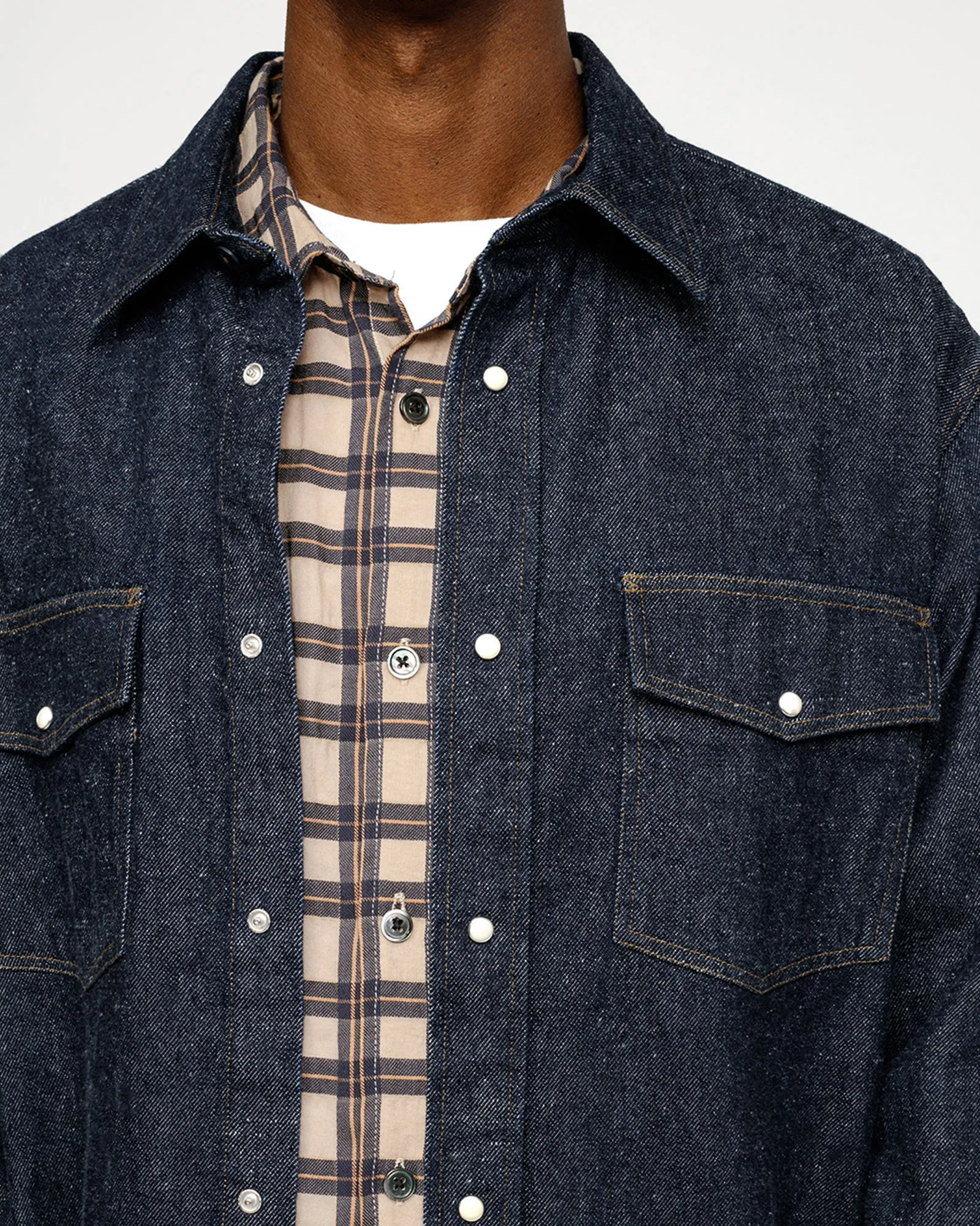 BOXY WESTERN DENIM SHIRT sold by Stussy product image thumbnail 5