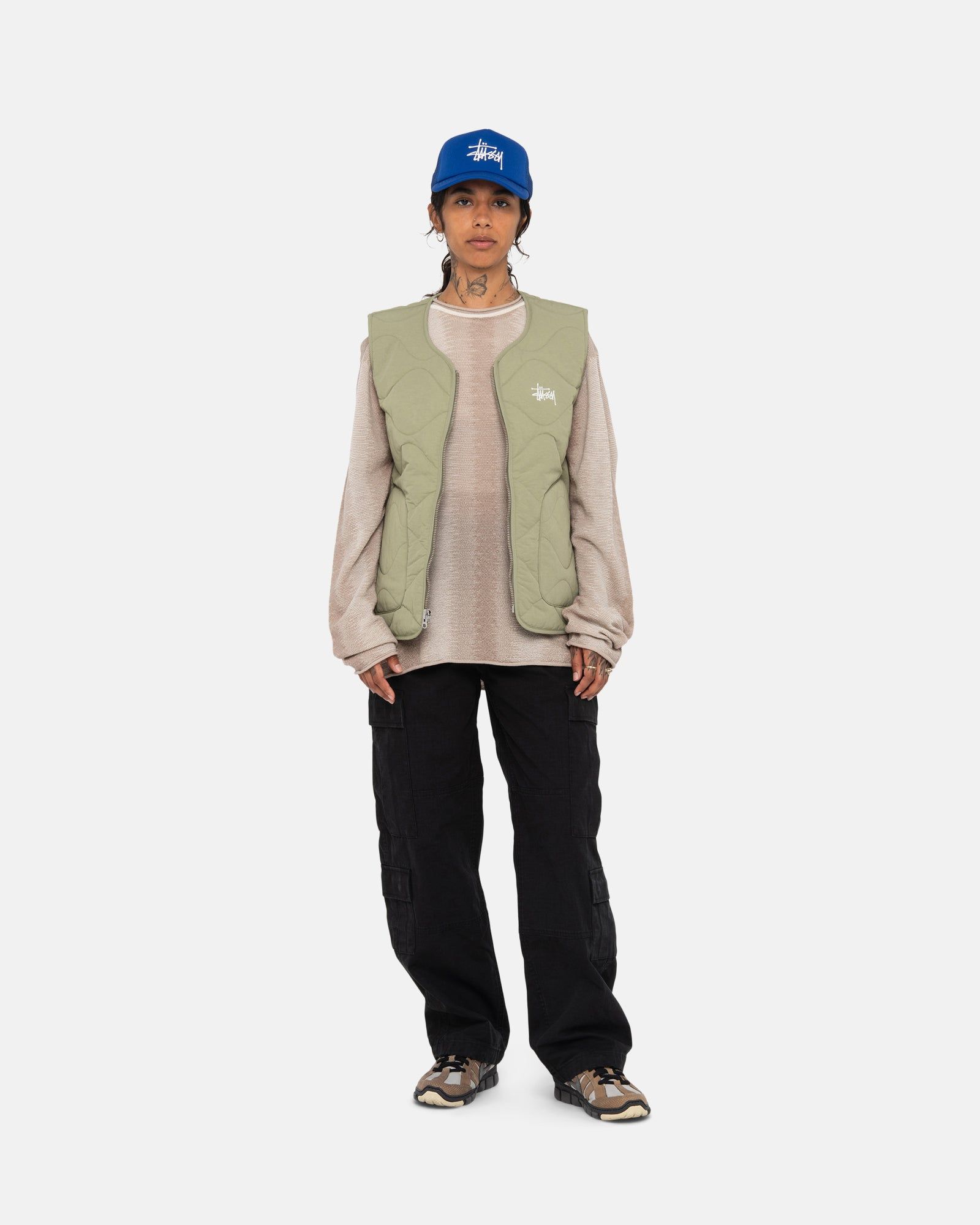 RECYCLED NYLON LINER VEST sold by Stussy product image thumbnail 7