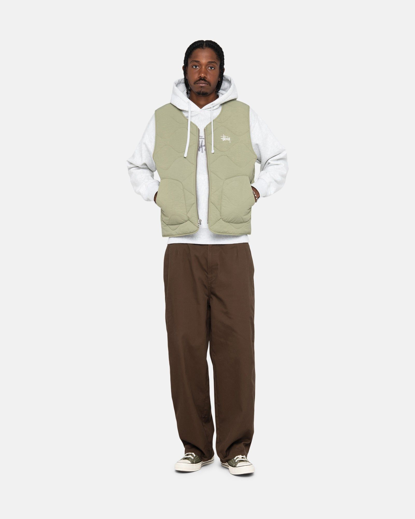 RECYCLED NYLON LINER VEST sold by Stussy product image thumbnail 4