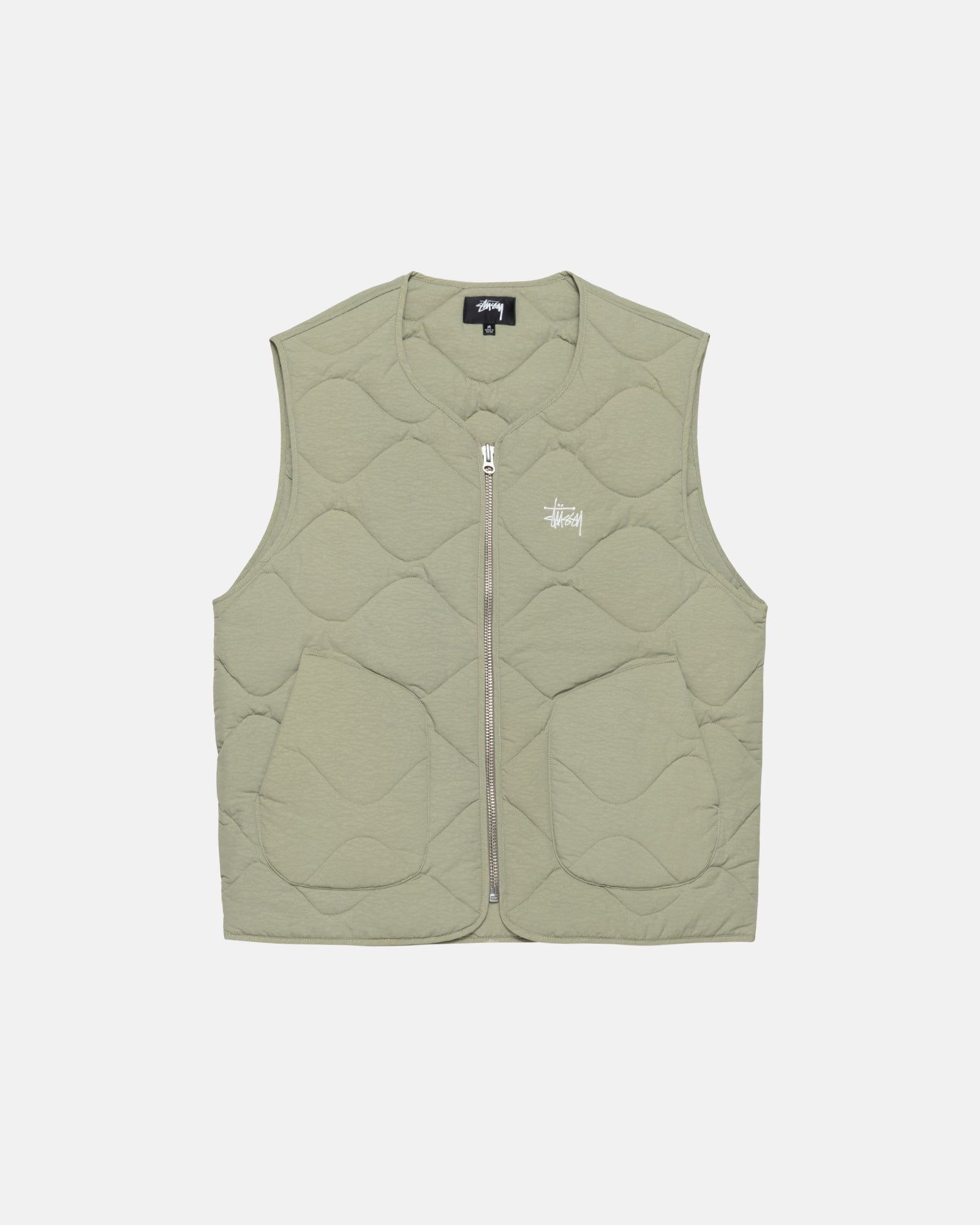 RECYCLED NYLON LINER VEST sold by Stussy