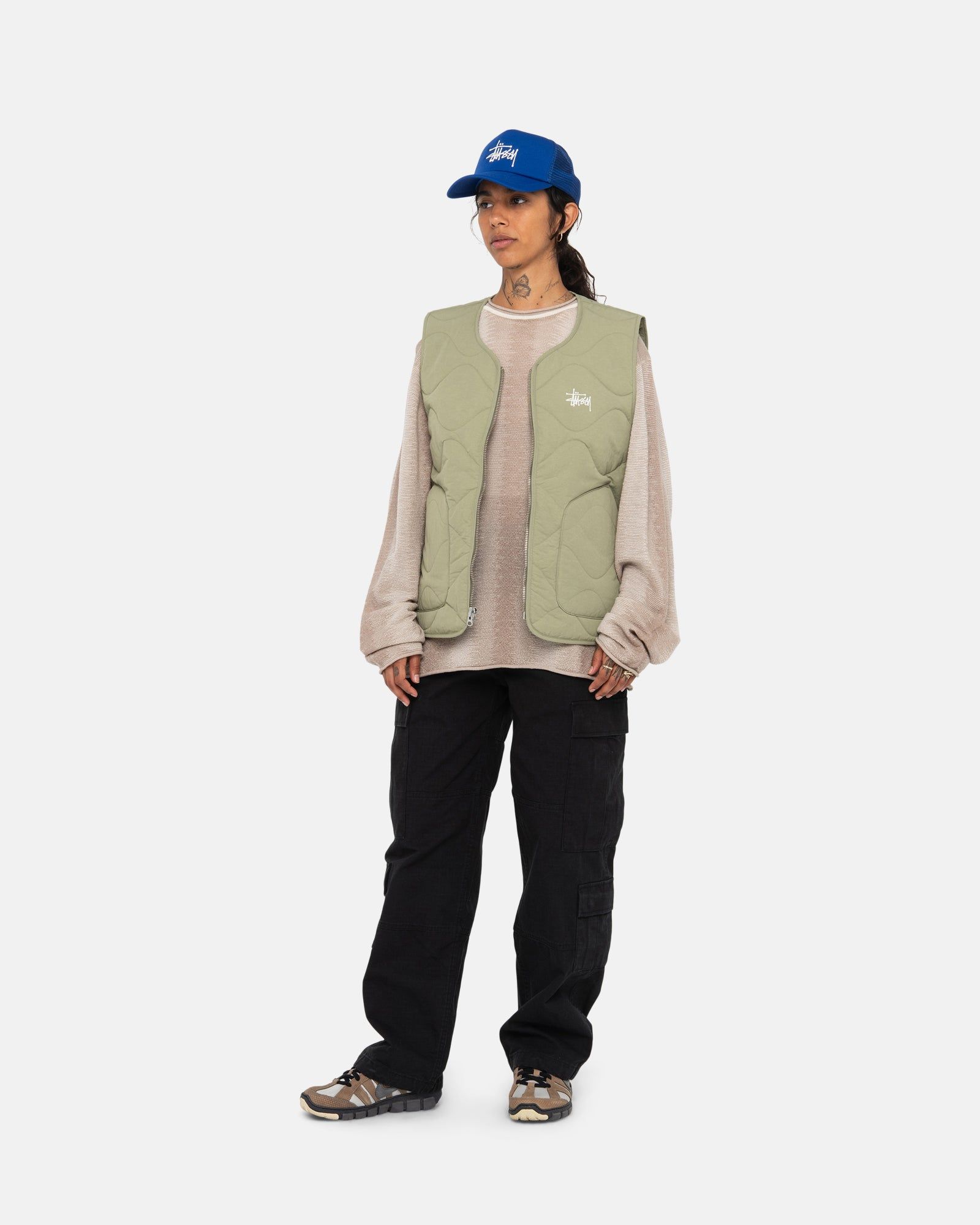 RECYCLED NYLON LINER VEST sold by Stussy product image thumbnail 8