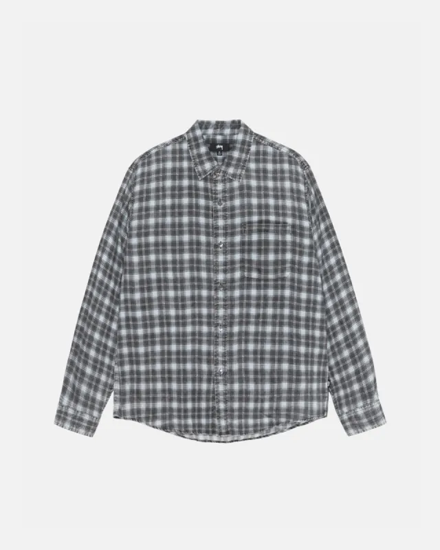 MATTHEW SHIRT PRINTED PLAID sold by Stussy