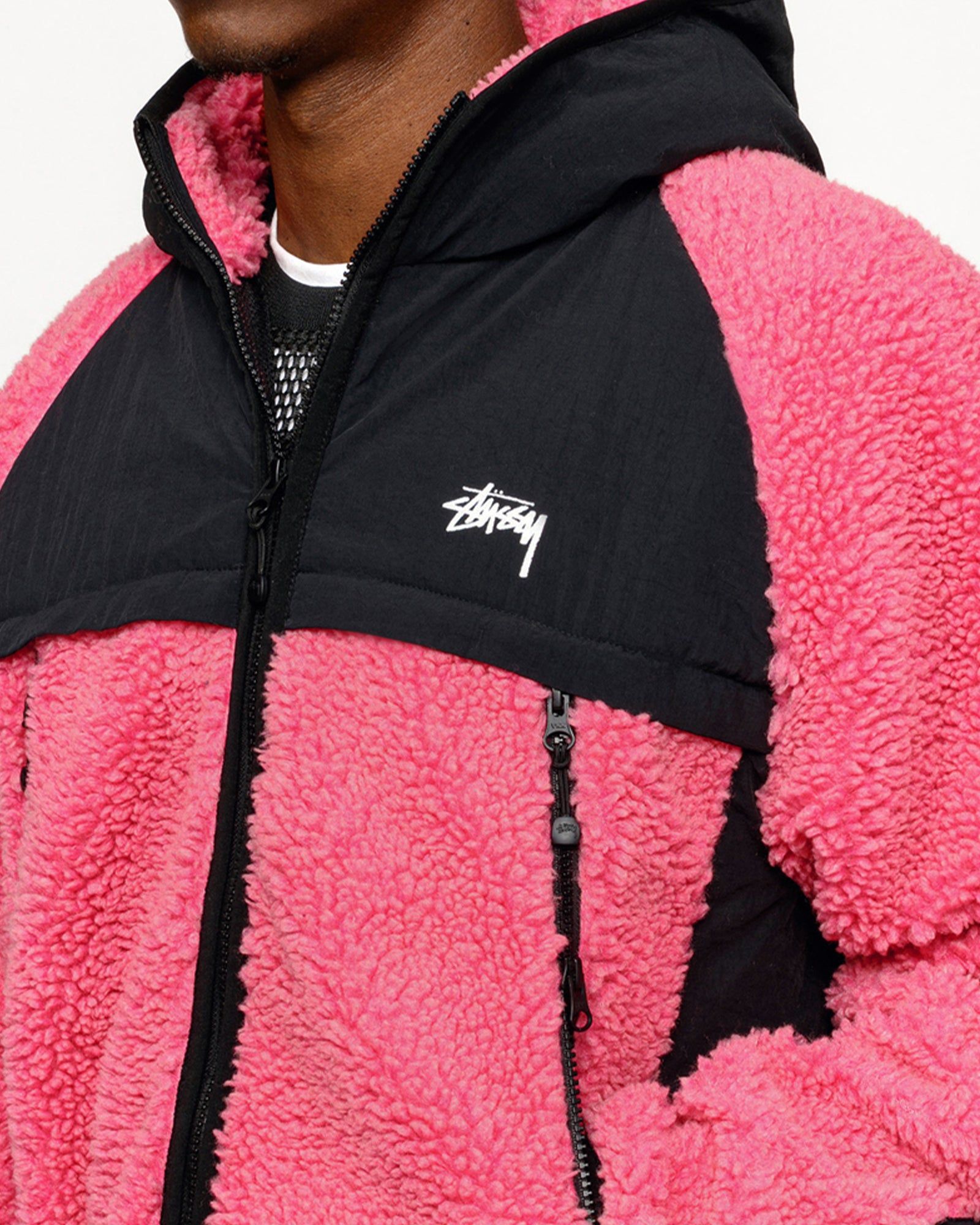 SHERPA PANELED HOODED JACKET sold by Stussy product image thumbnail 5