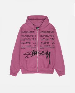 LOCATIONS ZIP HOODIE sold by Stussy